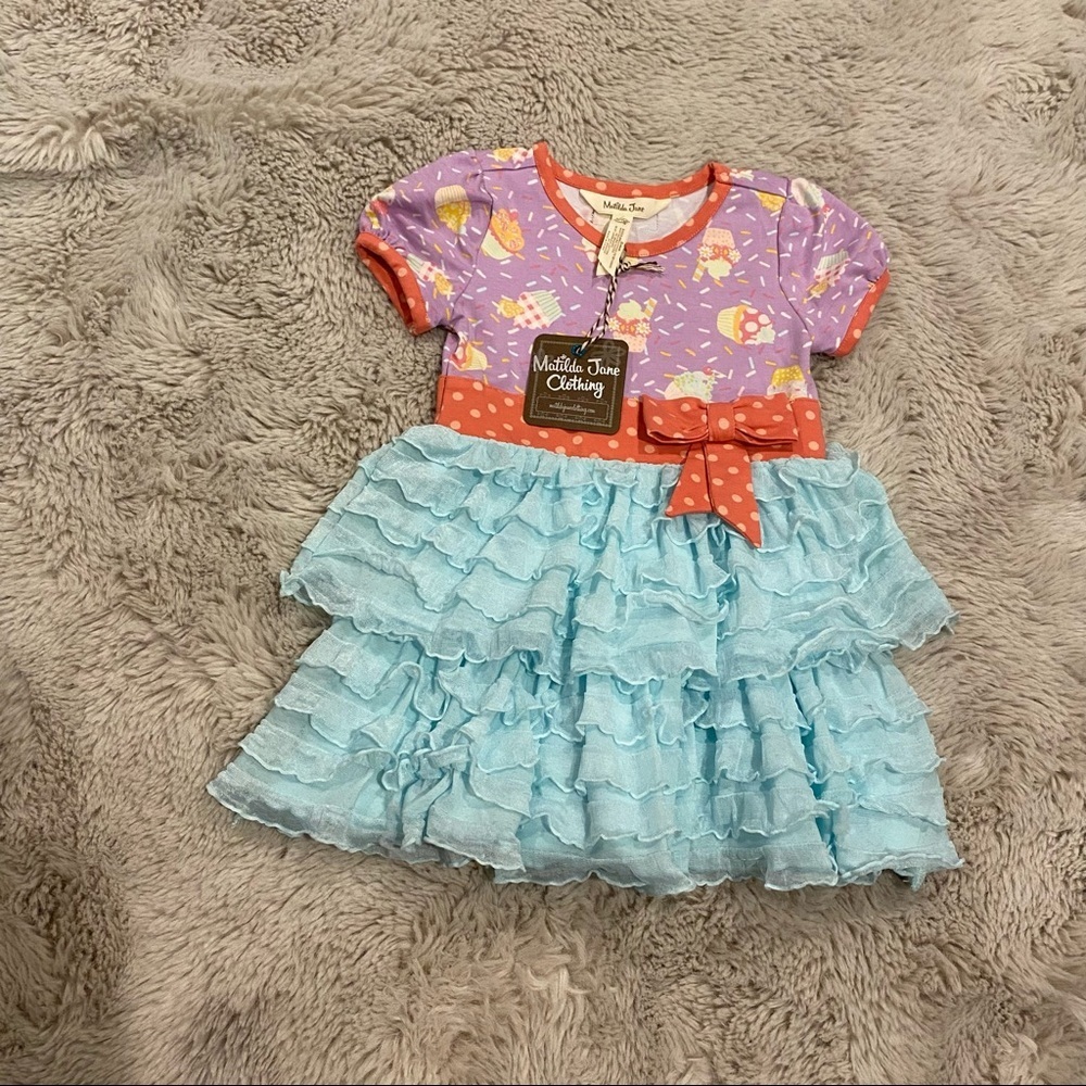 Matilda Jane extra sprinkles birthday dress 12/18m NWT - Picture 3 of 7